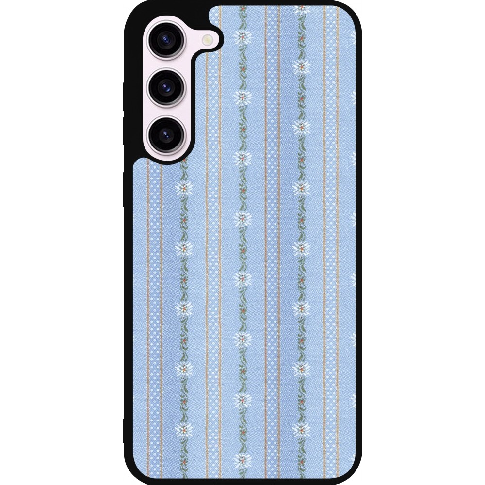 Samsung Galaxy S23+ Case Hülle - Silikon schwarz Edelweiss