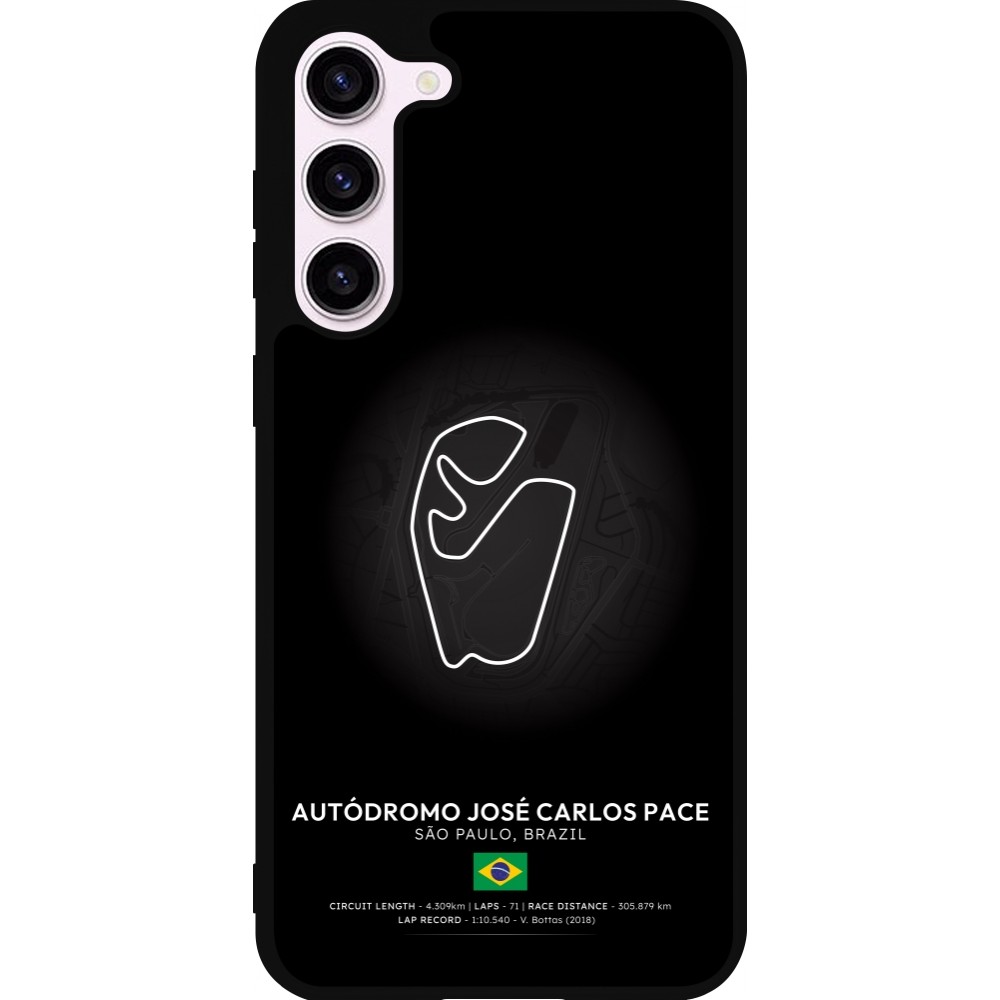 Samsung Galaxy S23+ Case Hülle - Silikon schwarz F1 Track 2025 Brazil