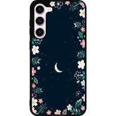 Samsung Galaxy S23+ Case Hülle - Silikon schwarz Flowers space