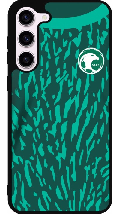 Samsung Galaxy S23+ Case Hülle - Silikon schwarz Saudi-Arabien 2022 personalisierbares Fussballtrikot