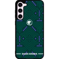 Coque Samsung Galaxy S23+ - Silicone rigide noir Maillot de football Arabie saoudite 2026 personnalisable