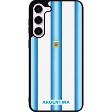 Coque Samsung Galaxy S23+ - Silicone rigide noir Maillot de football Argentine 2026 personnalisable