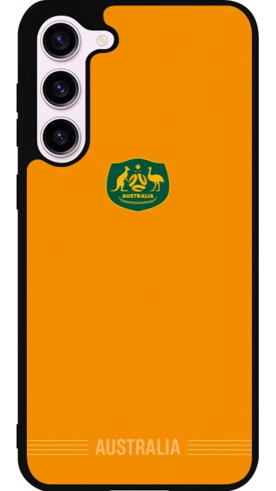 Coque Samsung Galaxy S23+ - Silicone rigide noir Maillot de football Australie 2026 personnalisable