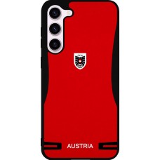 Coque Samsung Galaxy S23+ - Silicone rigide noir Maillot de football Autriche 2026 personnalisable