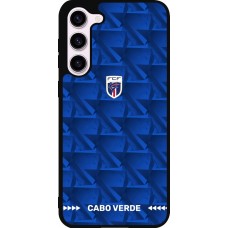 Coque Samsung Galaxy S23+ - Silicone rigide noir Maillot de football Cap-Vert 2026 personnalisable