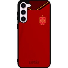Coque Samsung Galaxy S23+ - Silicone rigide noir Maillot de football Espagne 2022 personnalisable