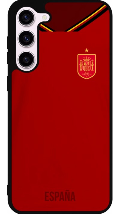 Samsung Galaxy S23+ Case Hülle - Silikon schwarz Spanien 2022 personalisierbares Fußballtrikot