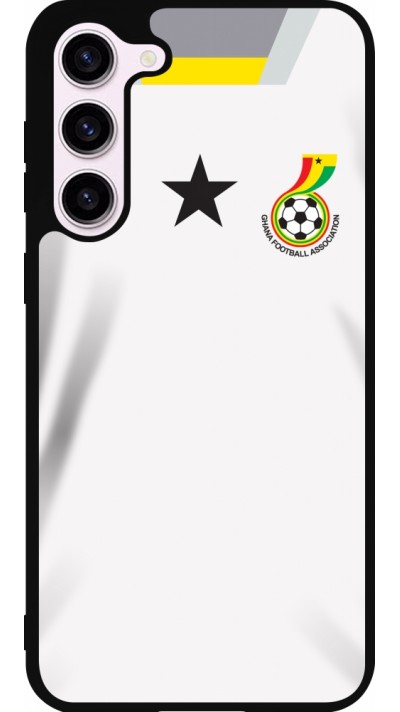 Samsung Galaxy S23+ Case Hülle - Silikon schwarz Ghana 2022 personalisierbares Fussballtrikot