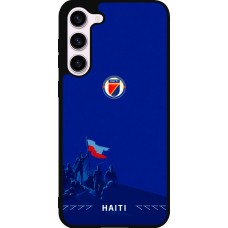 Coque Samsung Galaxy S23+ - Silicone rigide noir Maillot de football Haiti 2026 personnalisable