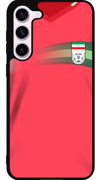 Coque Samsung Galaxy S23+ - Silicone rigide noir Maillot de football Iran 2022 personnalisable