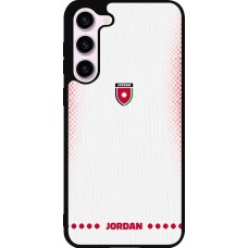 Coque Samsung Galaxy S23+ - Silicone rigide noir Maillot de football Jordanie 2026 personnalisable