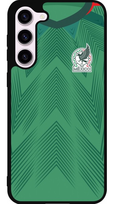 Samsung Galaxy S23+ Case Hülle - Silikon schwarz Mexiko 2022 personalisierbares Fussballtrikot