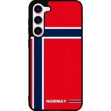 Coque Samsung Galaxy S23+ - Silicone rigide noir Maillot de football Norvège 2026 personnalisable