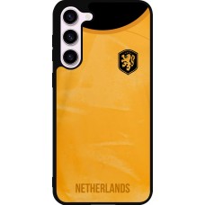 Coque Samsung Galaxy S23+ - Silicone rigide noir Maillot de football Pays-Bas 2022 personnalisable