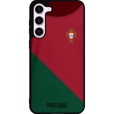 Coque Samsung Galaxy S23+ - Silicone rigide noir Maillot de football Portugal 2022