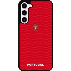 Coque Samsung Galaxy S23+ - Silicone rigide noir Maillot de football Portugal 2026 personnalisable