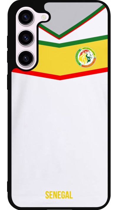 Samsung Galaxy S23+ Case Hülle - Silikon schwarz Senegal 2022 personalisierbares Fußballtrikot
