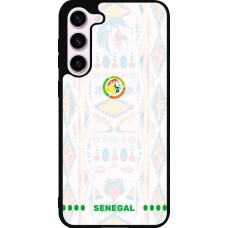 Coque Samsung Galaxy S23+ - Silicone rigide noir Maillot de football Sénégal 2026 personnalisable