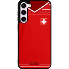 Samsung Galaxy S23+ Case Hülle - Silikon schwarz Football shirt Switzerland 2022