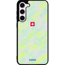 Coque Samsung Galaxy S23+ - Silicone rigide noir Maillot de football Suisse Away 2026 personnalisable