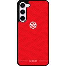 Coque Samsung Galaxy S23+ - Silicone rigide noir Maillot de football Tunisie 2026 personnalisable