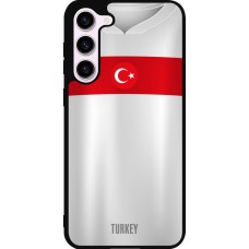 Coque Samsung Galaxy S23+ - Silicone rigide noir Maillot de football Turquie personnalisable