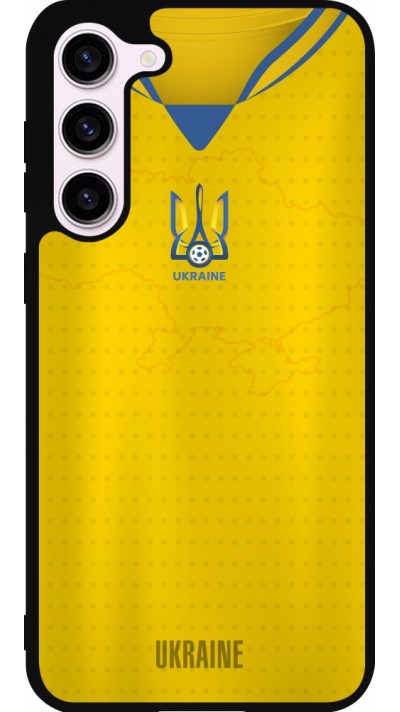 Samsung Galaxy S23+ Case Hülle - Silikon schwarz Fussballtrikot Ukraine