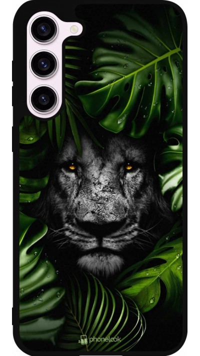 Coque Samsung Galaxy S23+ - Silicone rigide noir Forest Lion