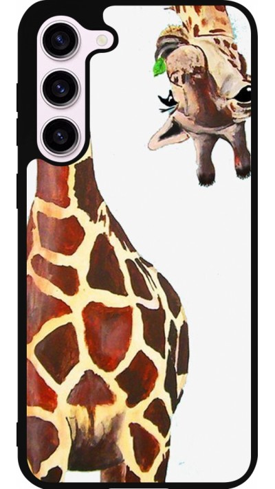 Samsung Galaxy S23+ Case Hülle - Silikon schwarz Giraffe Fit