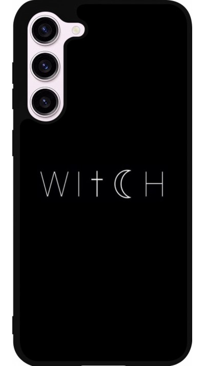 Coque Samsung Galaxy S23+ - Silicone rigide noir Halloween 22 witch word