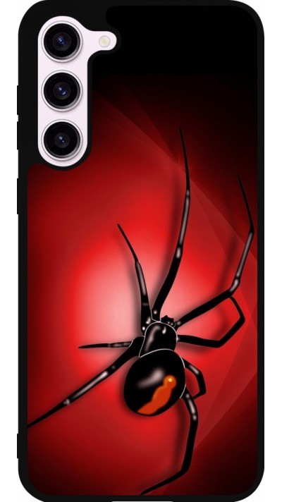 Coque Samsung Galaxy S23+ - Silicone rigide noir Halloween 2023 spider black widow