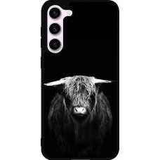 Coque Samsung Galaxy S23+ - Silicone rigide noir Highland calf black