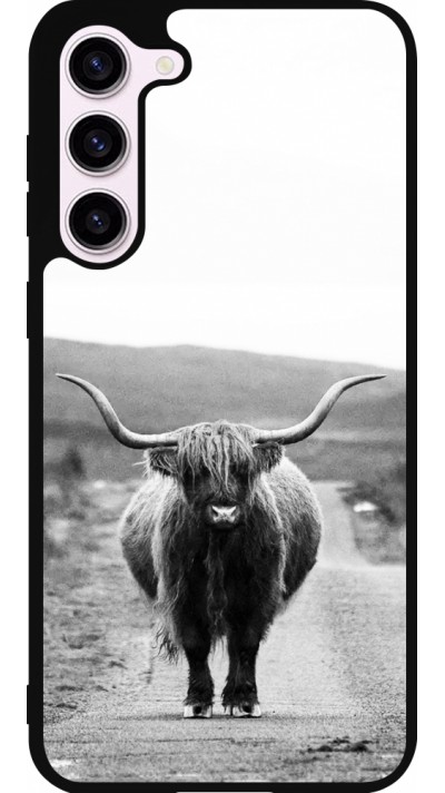 Samsung Galaxy S23+ Case Hülle - Silikon schwarz Highland cattle