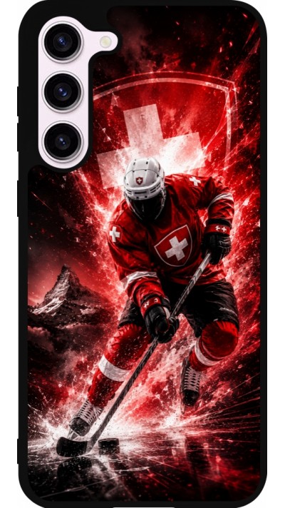Samsung Galaxy S23+ Case Hülle - Silikon schwarz Hockey World Championship Player