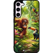 Samsung Galaxy S23+ Case Hülle - Silikon schwarz Tropischer Dschungel Tayrona