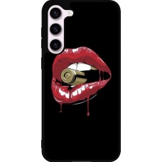 Coque Samsung Galaxy S23+ - Silicone rigide noir Lips bullet