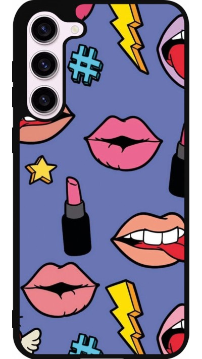 Samsung Galaxy S23+ Case Hülle - Silikon schwarz Lips and lipgloss