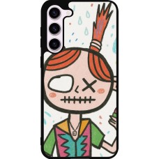 Samsung Galaxy S23+ Case Hülle - Silikon schwarz Little Girl Sketch