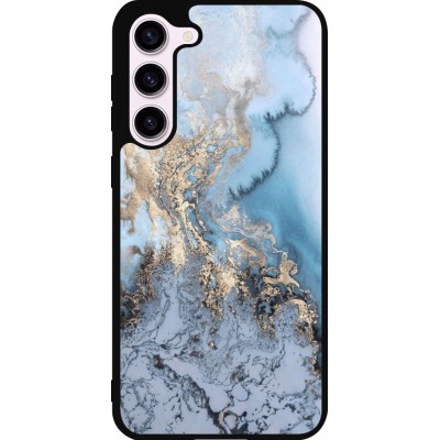 Samsung Galaxy S23+ Case Hülle - Silikon schwarz Marble 04