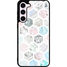 Samsung Galaxy S23+ Case Hülle - Silikon schwarz Marble Everything