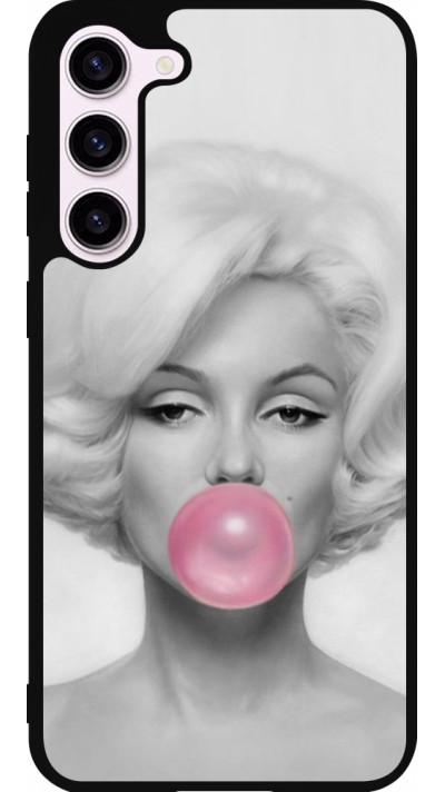 Samsung Galaxy S23+ Case Hülle - Silikon schwarz Marilyn Bubble