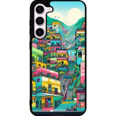 Coque Samsung Galaxy S23+ - Silicone rigide noir Medellin Comuna 13 Art