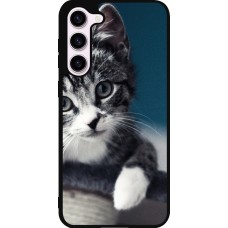 Coque Samsung Galaxy S23+ - Silicone rigide noir Meow 23