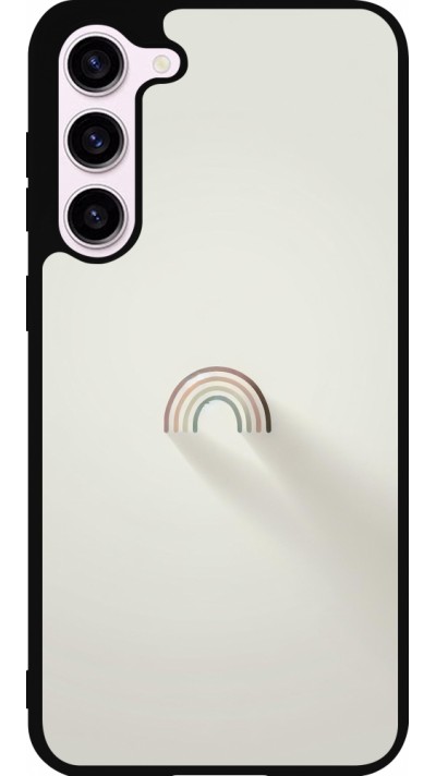 Samsung Galaxy S23+ Case Hülle - Silikon schwarz Mini Regenbogen Minimal