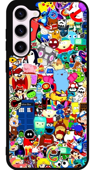 Coque Samsung Galaxy S23+ - Silicone rigide noir Mixed cartoons