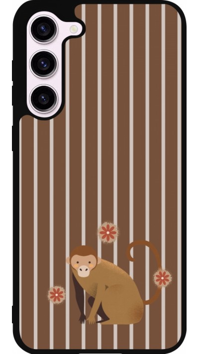 Samsung Galaxy S23+ Case Hülle - Silikon schwarz Monkey with stripes Samsung Galaxy S23+ Case Hülle - Silikon schwarz Monkey with stripes