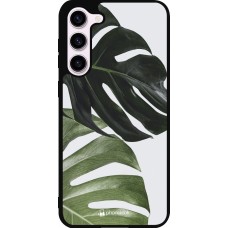 Samsung Galaxy S23+ Case Hülle - Silikon schwarz Monstera Plant