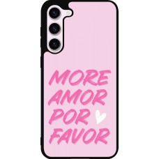 Samsung Galaxy S23+ Case Hülle - Silikon schwarz More amor porfavor