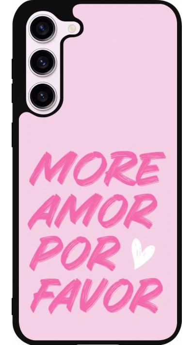 Samsung Galaxy S23+ Case Hülle - Silikon schwarz More amor porfavor Samsung Galaxy S23+ Case Hülle - Silikon schwarz More amor porfavor
