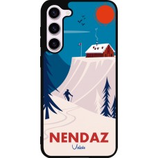 Coque Samsung Galaxy S23+ - Silicone rigide noir Nendaz Cabane Ski